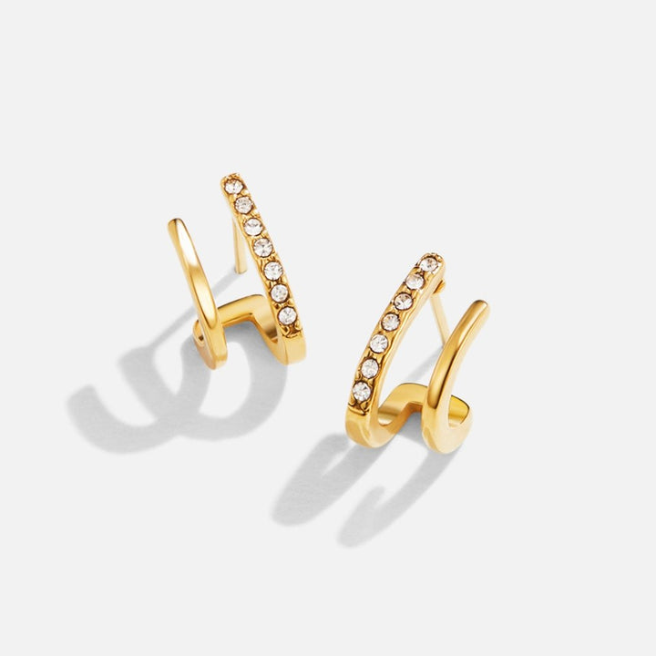 Avelisse Toronto — Crystalline Claw Earrings in 18K Gold