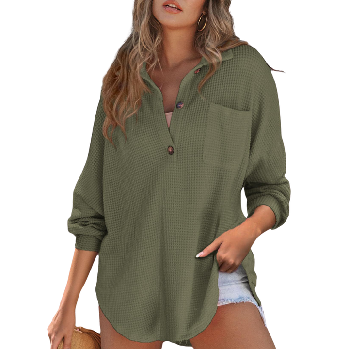 FLEUR™ | Lightweight Button Blouse