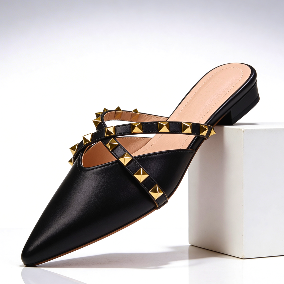 Odette Crossover Studded Sandals