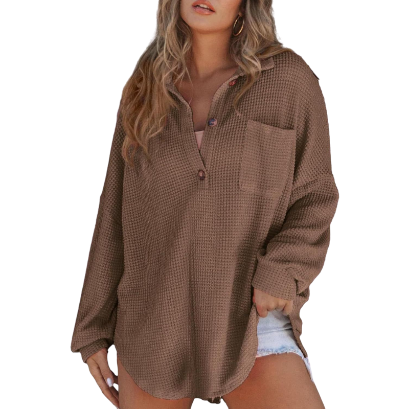 FLEUR™ | Lightweight Button Blouse