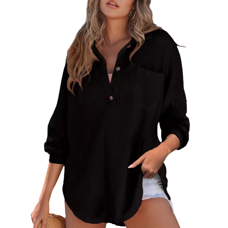 FLEUR™ | Lightweight Button Blouse