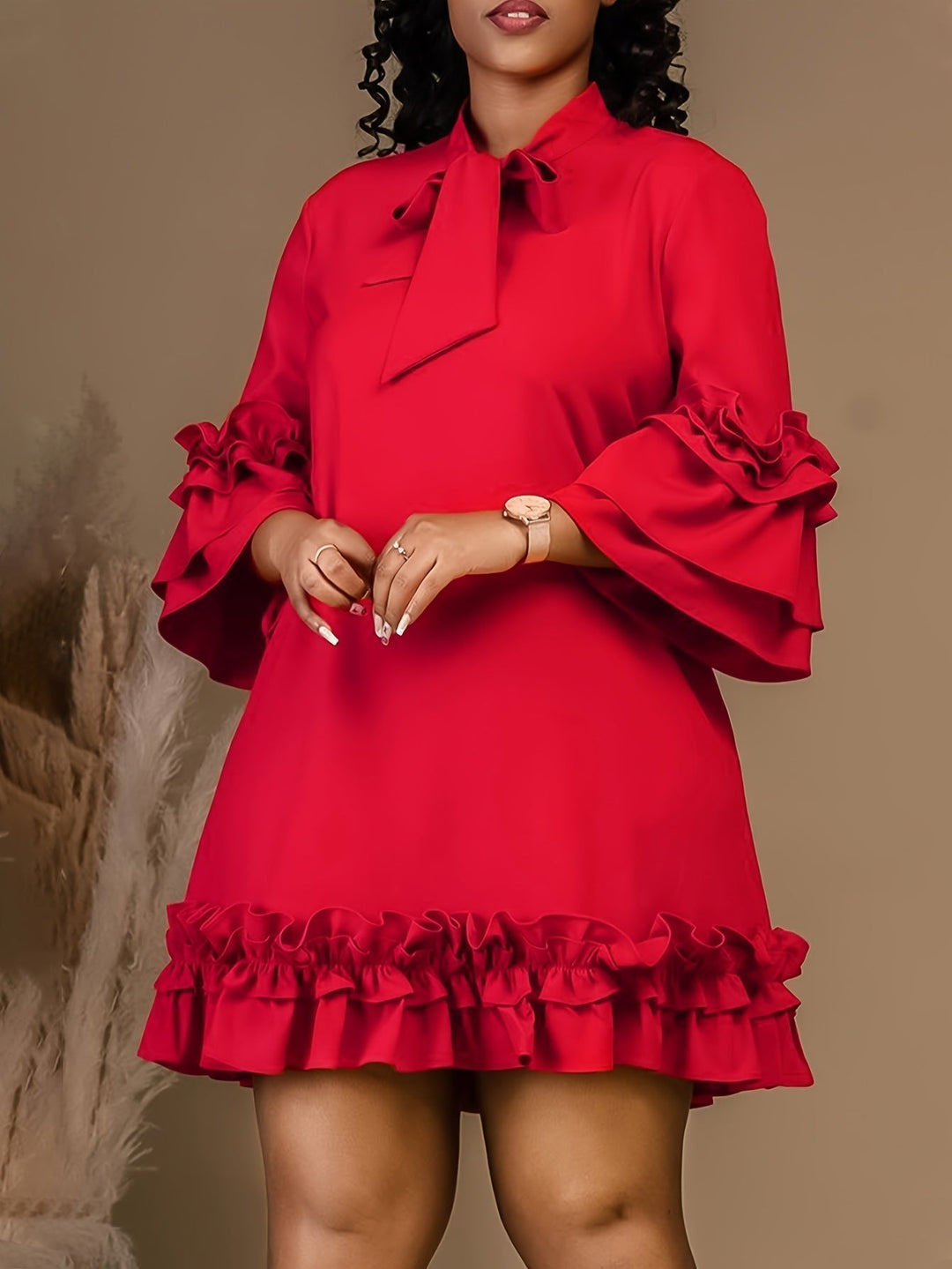 Heaven | Bold Ruffled Dress