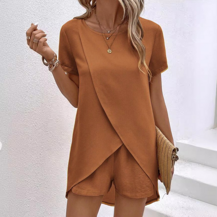 Brittany-Elegant Summer Co ord Lounge Set Lightweight Soft Fabric