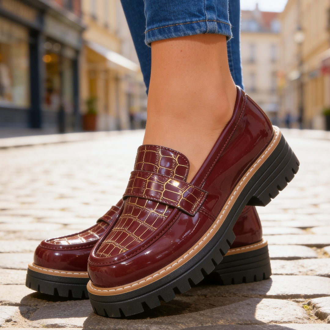 Harper Lane Gator Platform Loafers