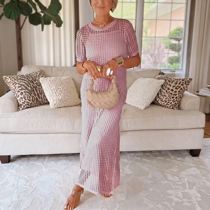 Brittany - Crochet Maxi Dress & Inner Dress Set