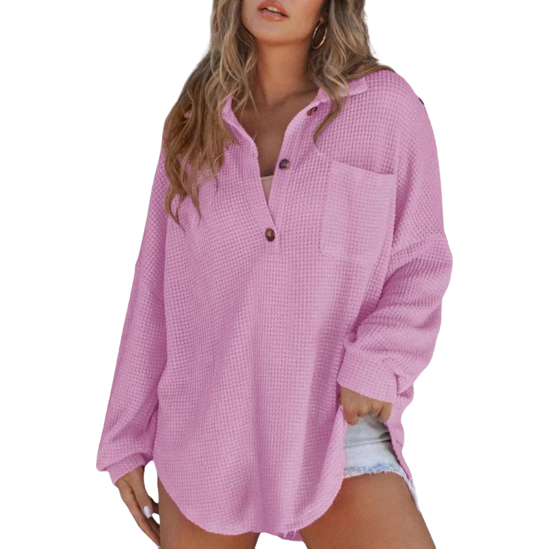 FLEUR™ | Lightweight Button Blouse
