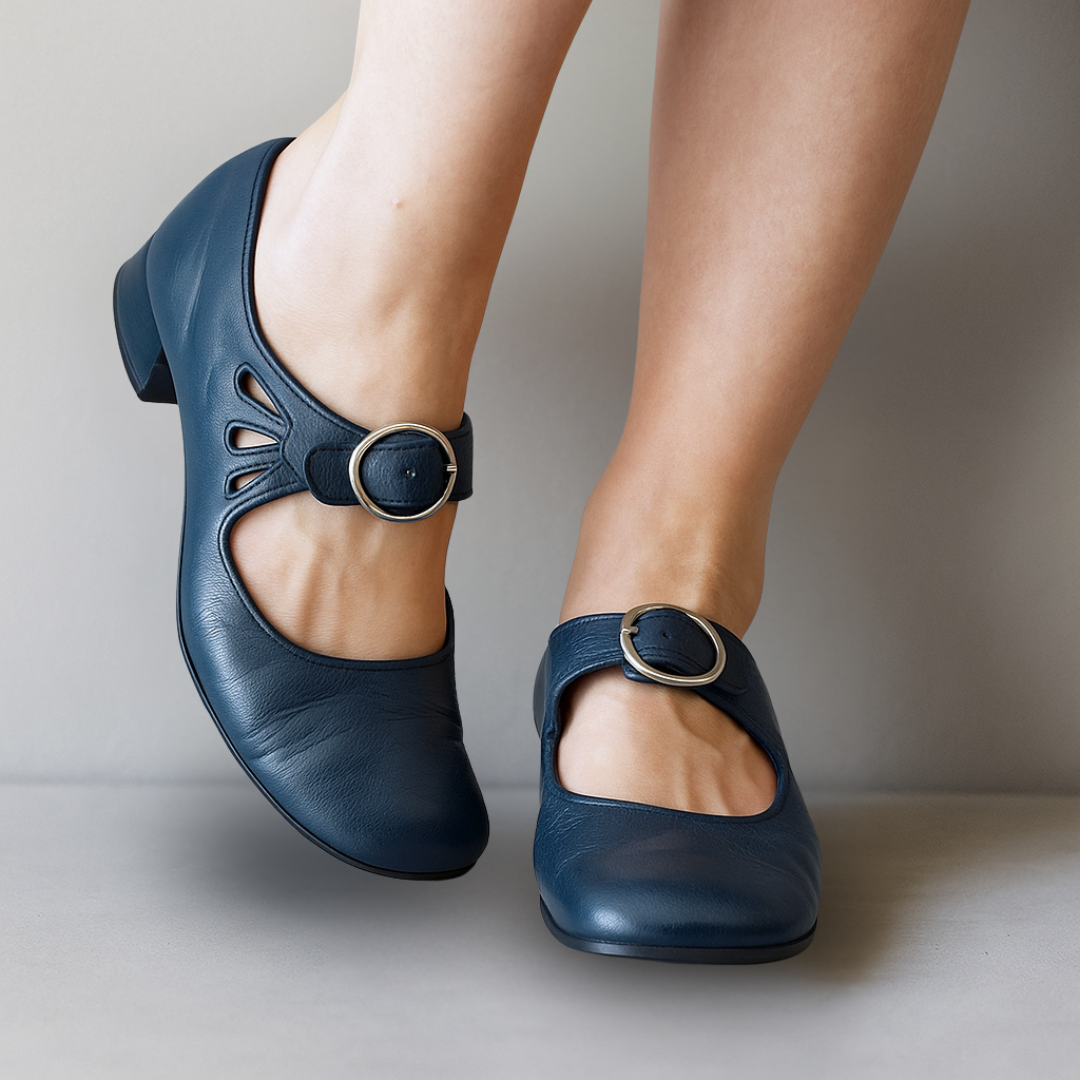 Elena — Orthopedic Leather Flats by Avelisse Toronto