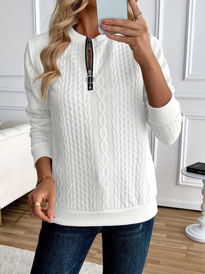 Angelica Zipper Sweatshirt – Stylish & Comfy