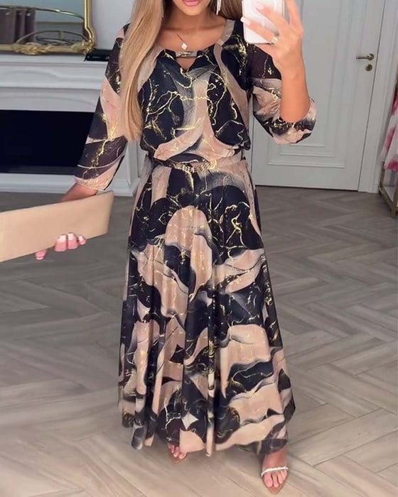 Celia | PRINTED CHIFFON DRESS