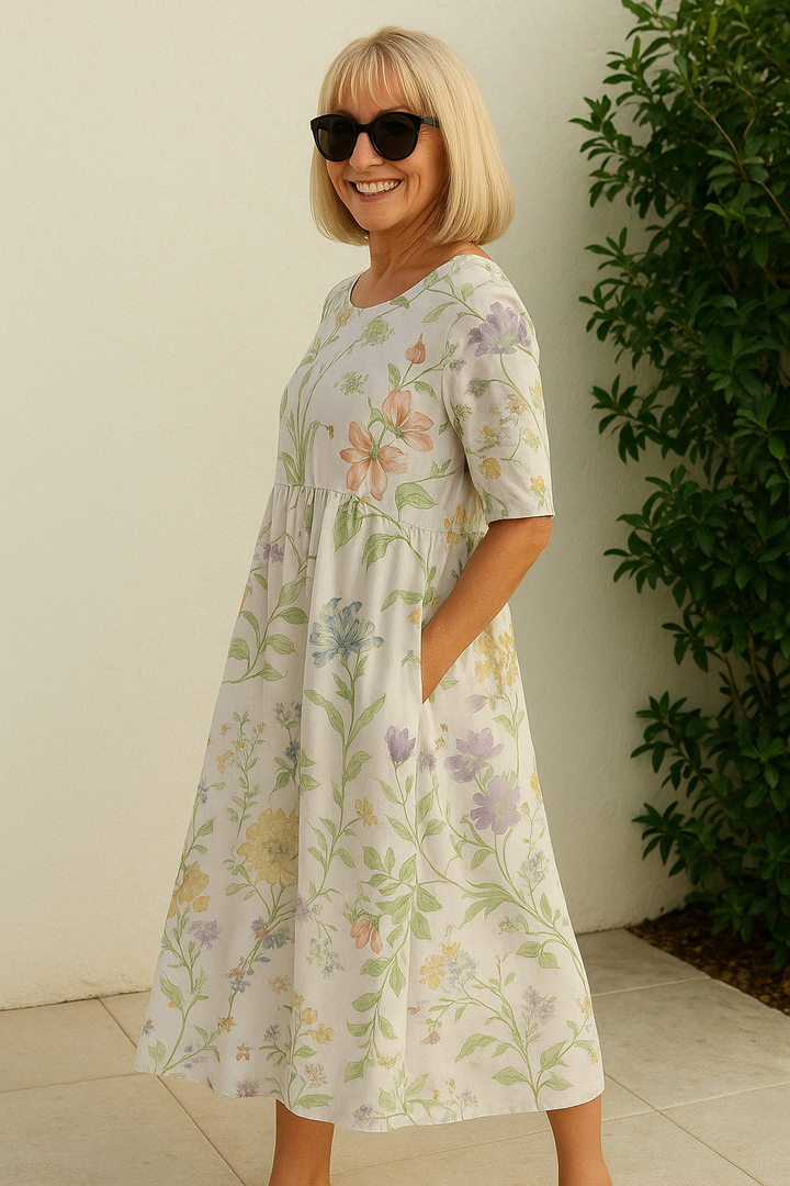 Leah | Midi Dress - Effortless Comfort