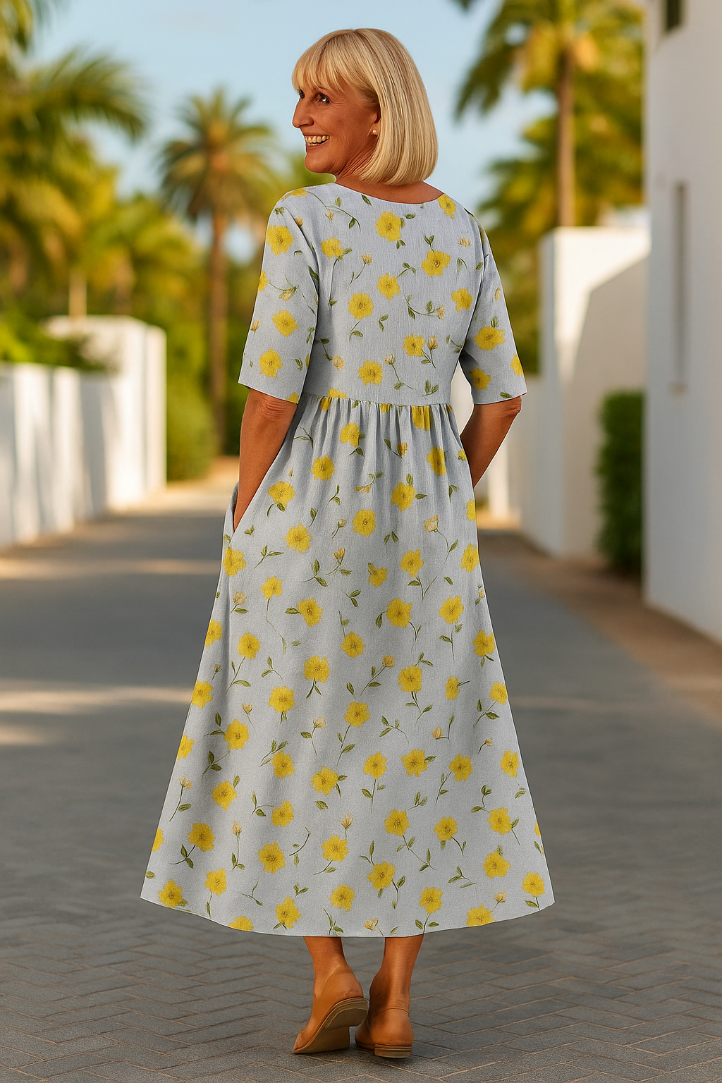 Leah | Midi Dress - Effortless Comfort