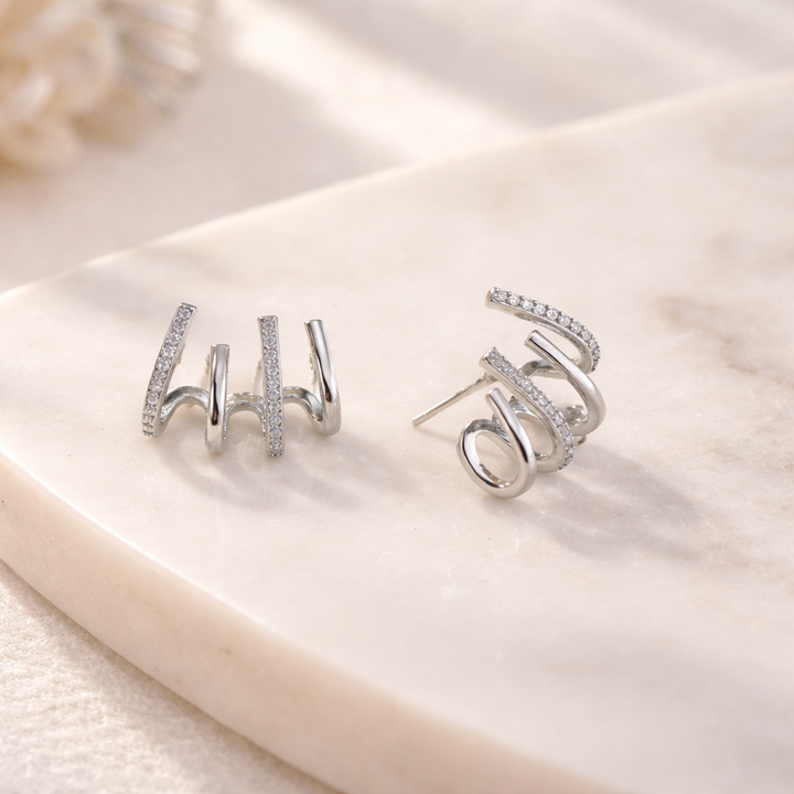 Giselle- Spiral Ear Cuff Earrings