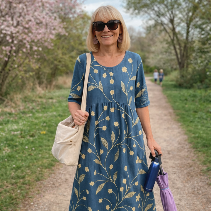 Leah | Midi Dress - Effortless Comfort