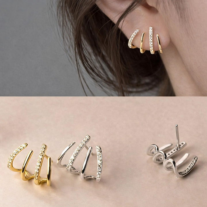 Giselle- Spiral Ear Cuff Earrings