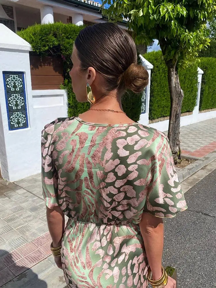 Cassy | Copper Midi Dress
