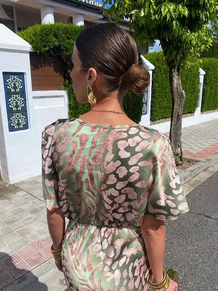 Cassy | Copper Midi Dress