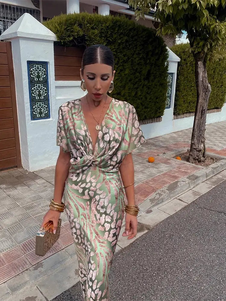 Cassy | Copper Midi Dress