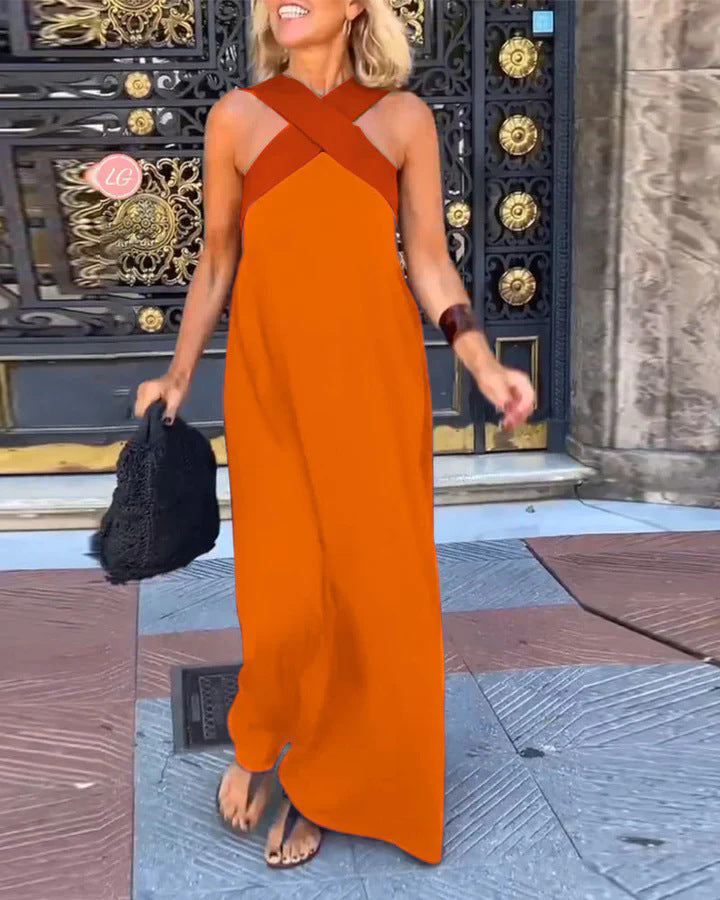 DANIELA | DRESS WITH CROSSED CUT