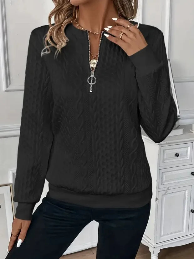 Angelica Zipper Sweatshirt – Stylish & Comfy