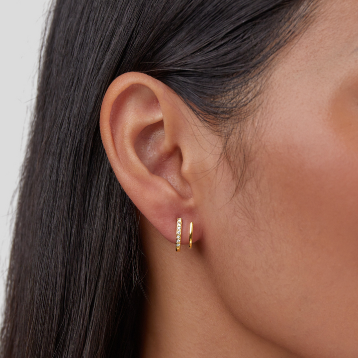 Avelisse Toronto — Crystalline Claw Earrings in 18K Gold