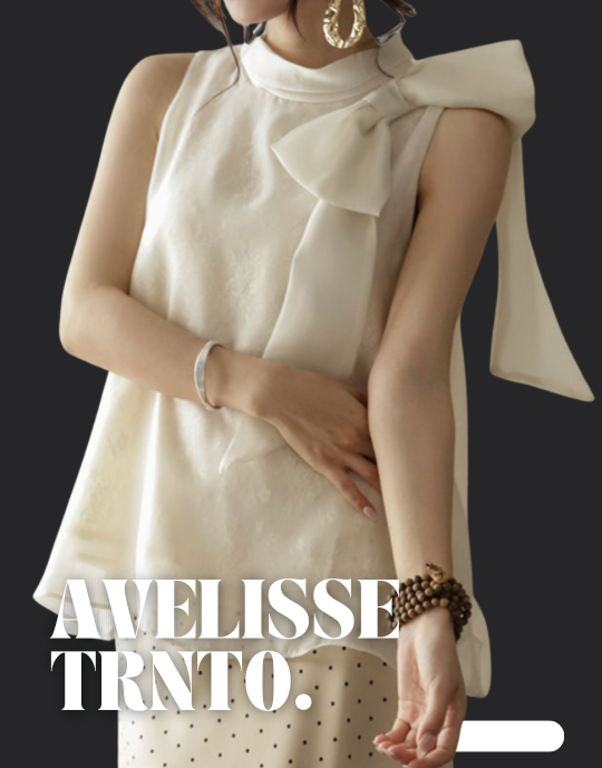RAQUEL Three-Layer Lace Blouse with Elegant Bow Detail