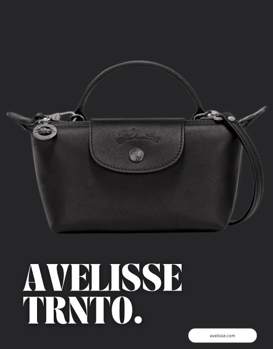The Noir Mini — Leather Carry by Avelisse Toronto