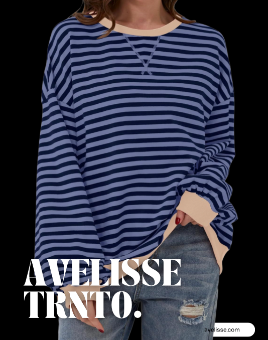 Avelisse Toronto — The Solène · Striped Lightweight Spring Top