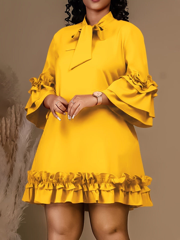 Heaven | Bold Ruffled Dress