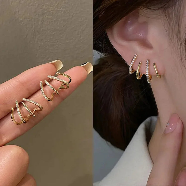 Giselle- Spiral Ear Cuff Earrings