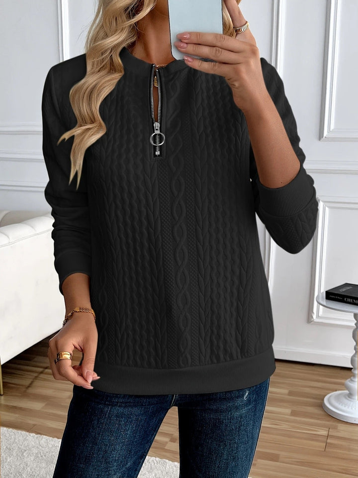 Angelica Zipper Sweatshirt – Stylish & Comfy