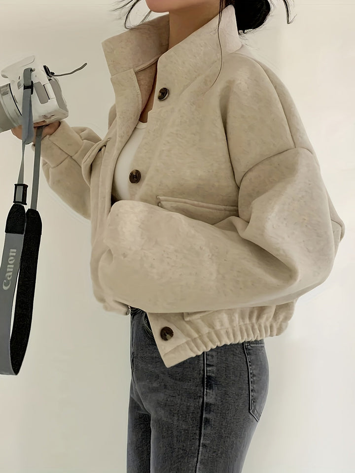 Stylish Cropped Utility Jacket