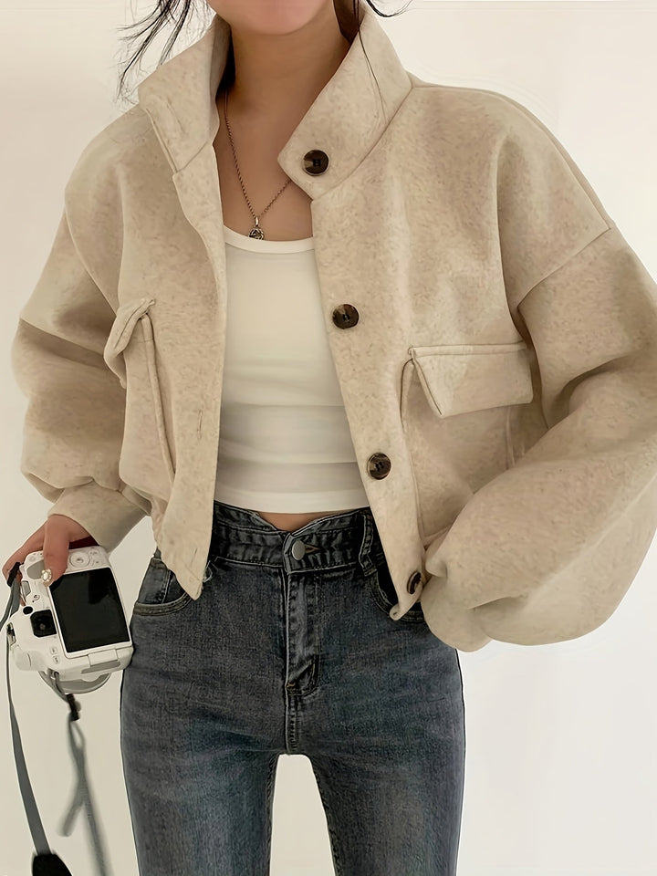 Stylish Cropped Utility Jacket