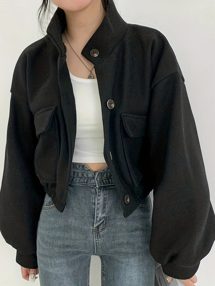 Stylish Cropped Utility Jacket