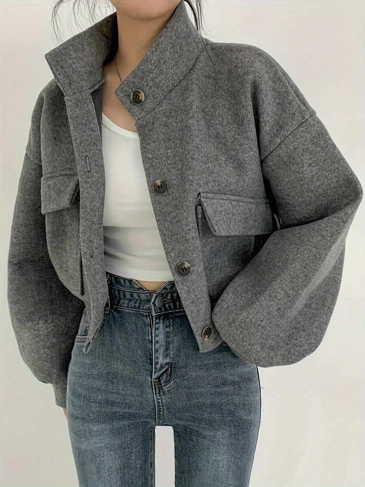 Stylish Cropped Utility Jacket