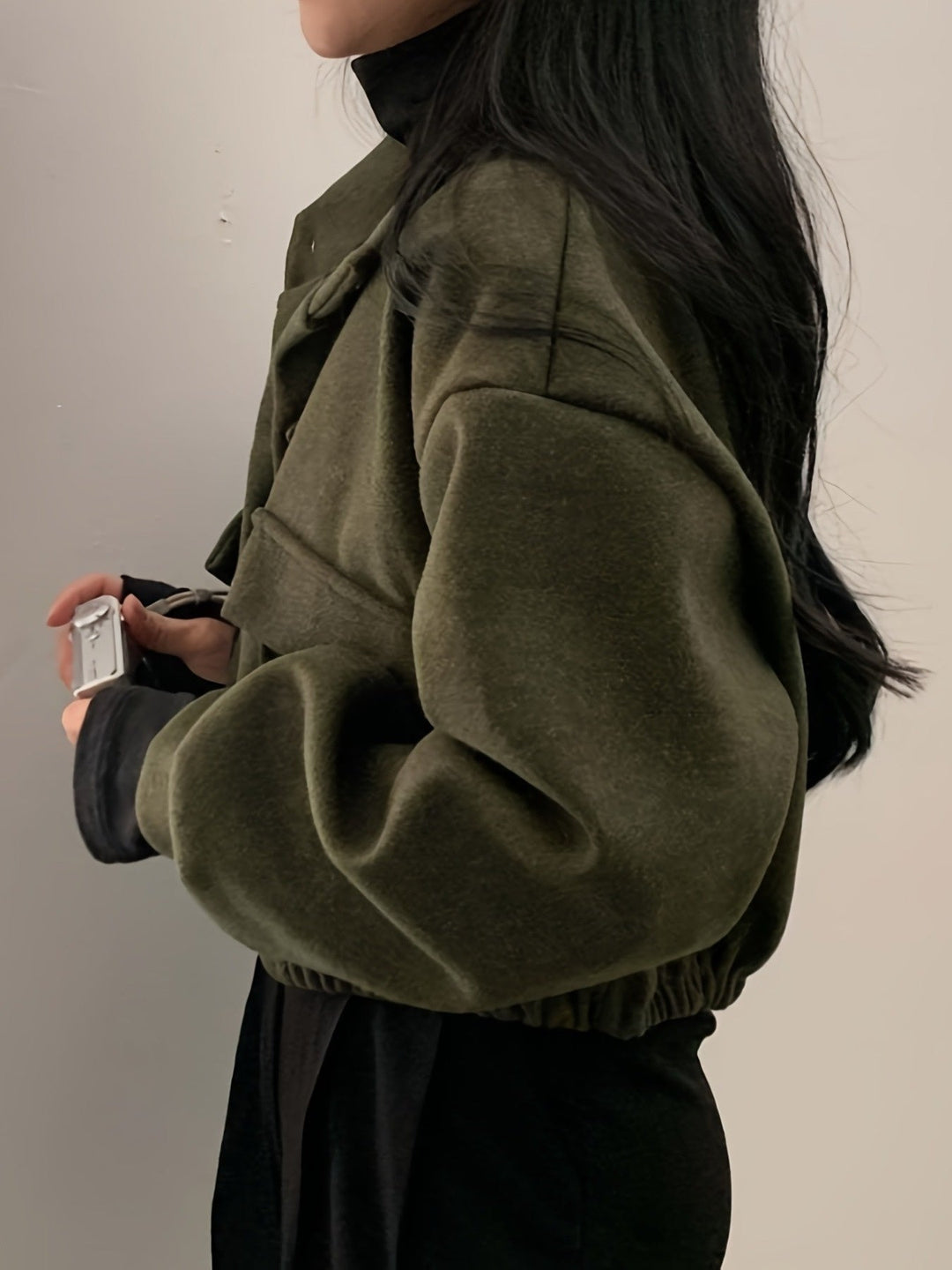 Stylish Cropped Utility Jacket
