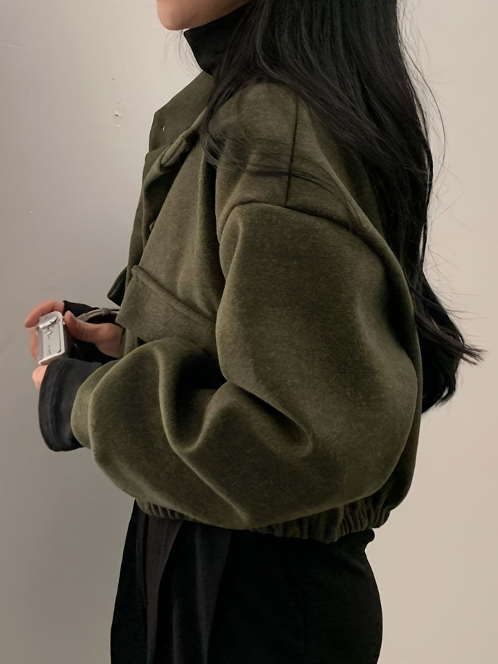 Stylish Cropped Utility Jacket