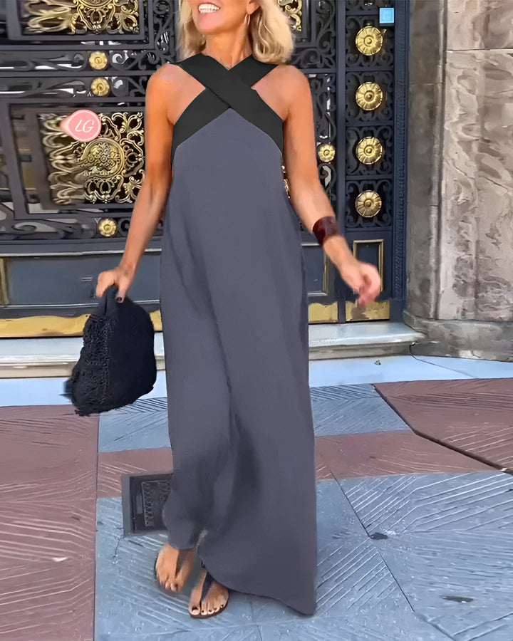 DANIELA | DRESS WITH CROSSED CUT