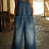 Anna-Cotton Denim Jumpsuit